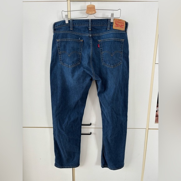 Levi's Men's Jeans 514 W40 L32 Blue Indigo Straight Vintage Y2K EUC 90s - Picture 4 of 9